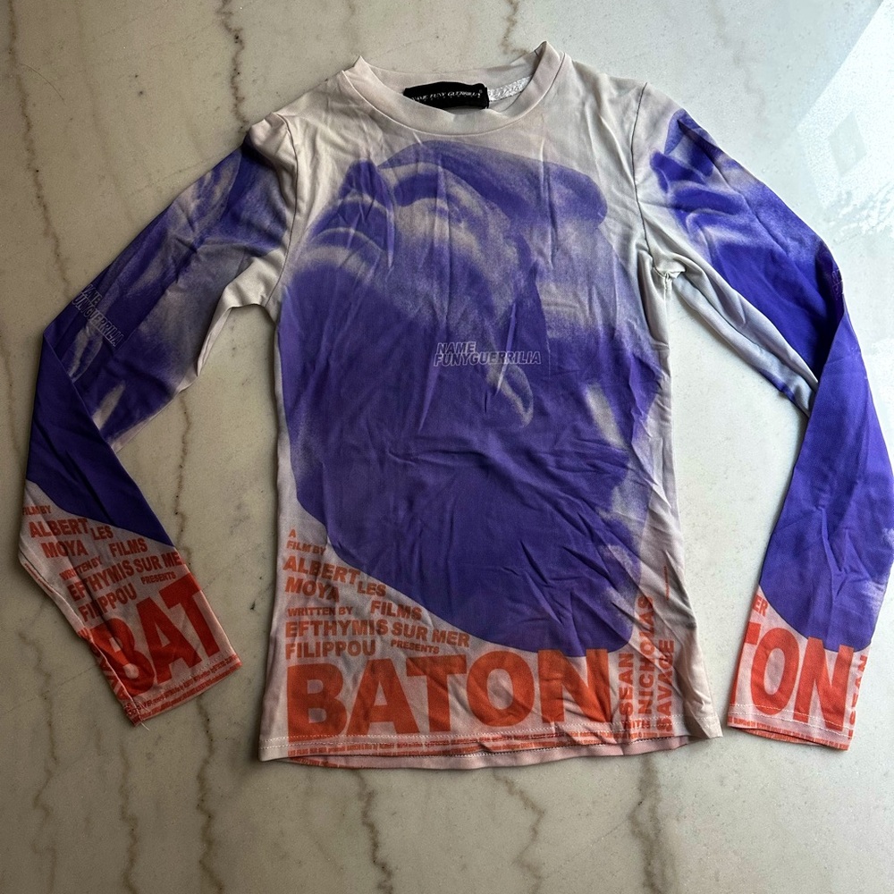 Name Funy Guerrilla Long Sleeve Rare Anime Print Size Medium